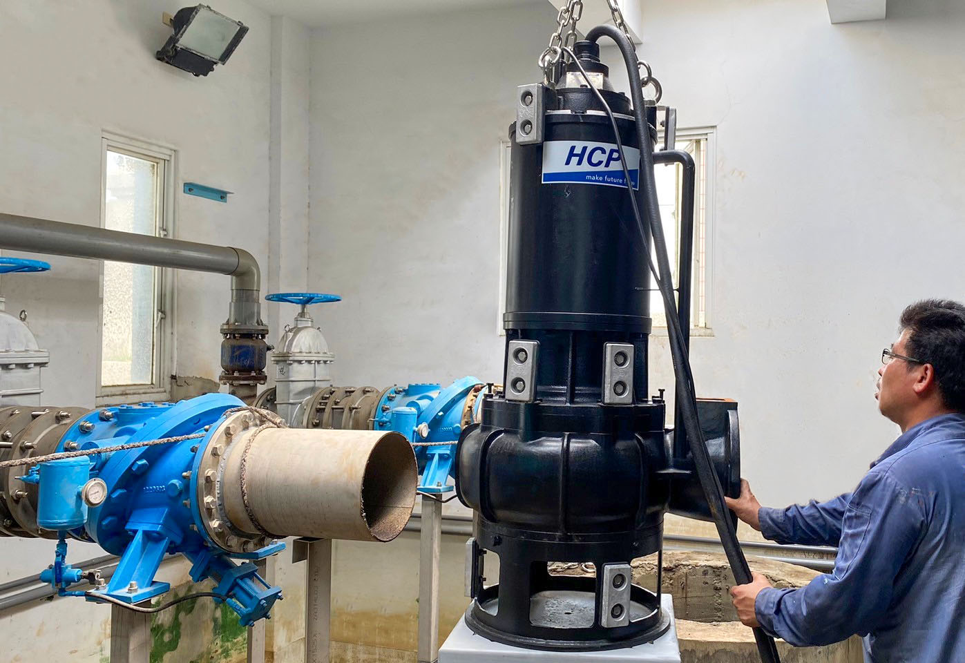 台灣雲林 下崙漁業養殖生產區海水統籌供應系統