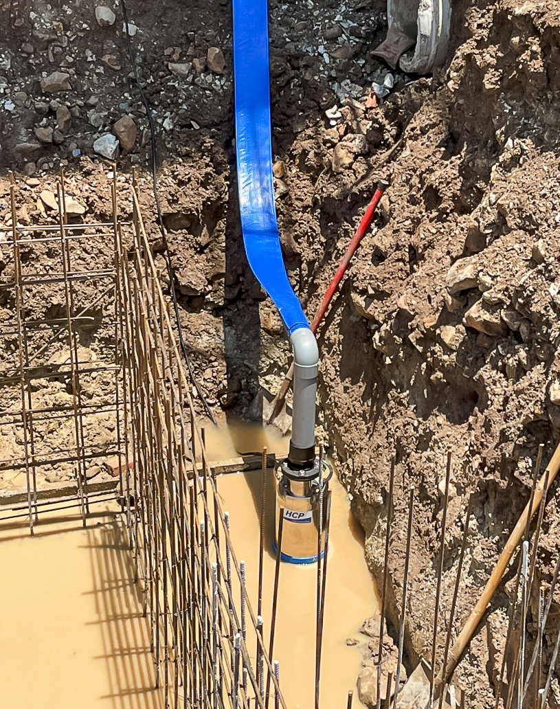 越南隆安 建廠工地積水排除